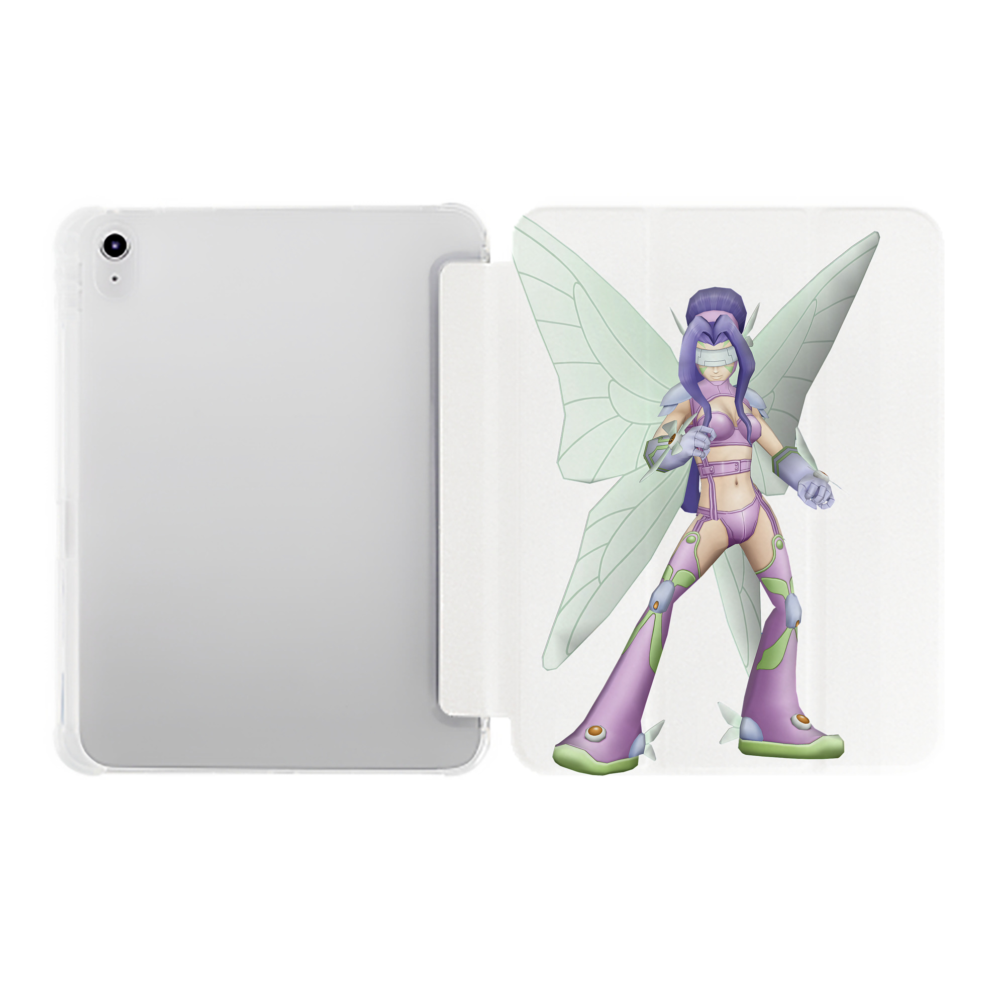 （画像用） Digimon デジタルモンスター/デジモン IPad ケース ペン収納付き 三つ折りスタンド PUレザー×シリコン 対応機種9.5/10.5/10.9インチ